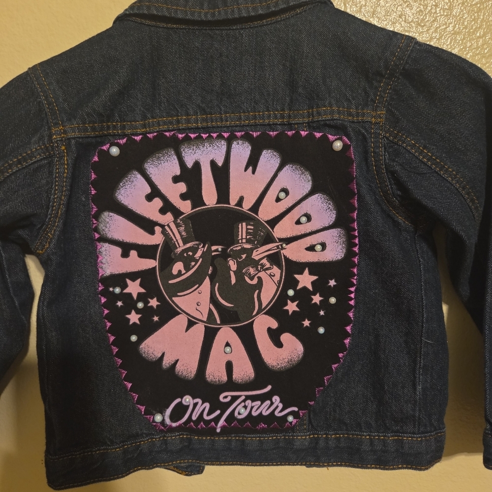 Kids' Dark Blue Denim Jean Jacket - Classic Button-Front Coat